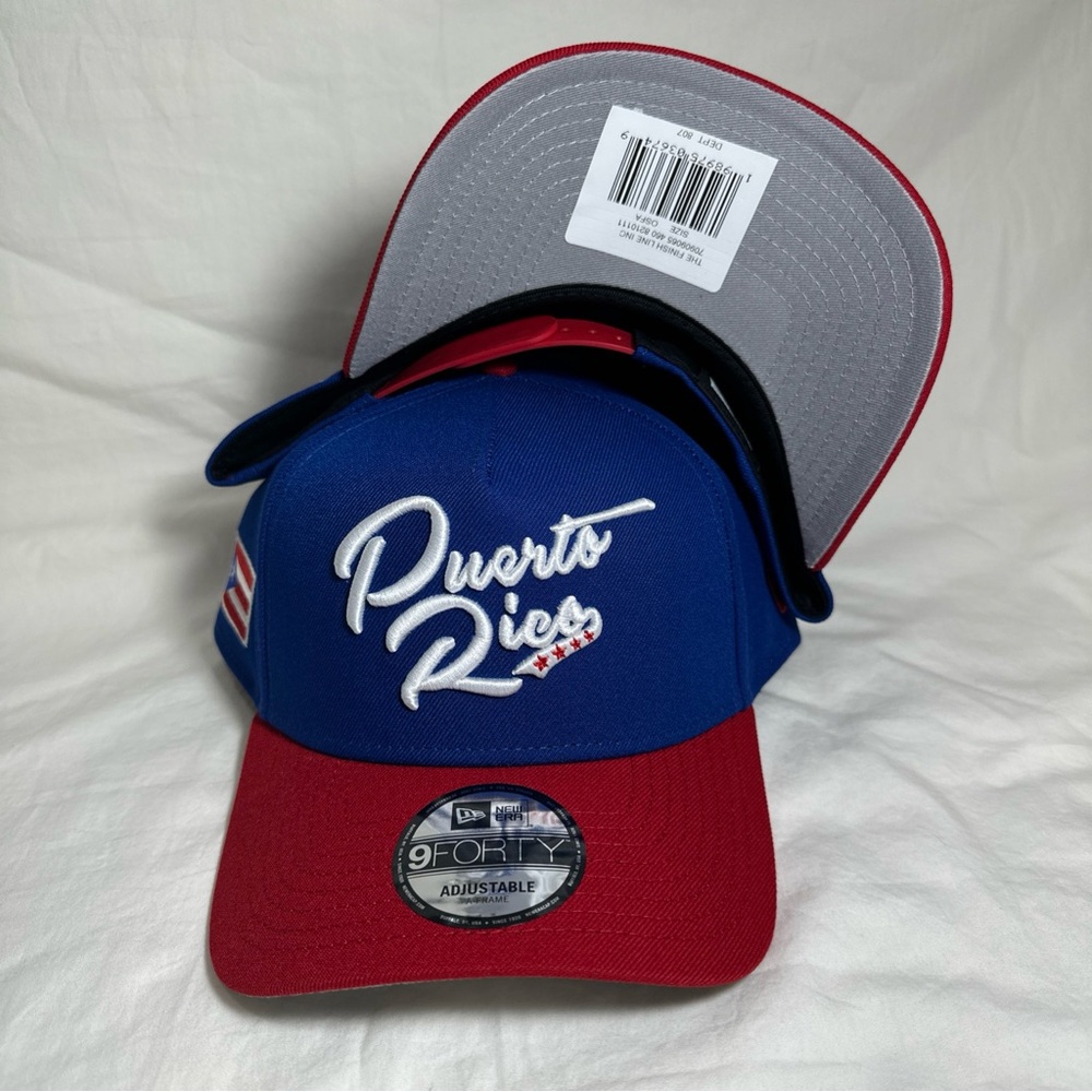 New Era 9Forty Puerto Rico SnapBack Hat Red White Blue Cap Embroidered Flag